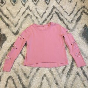 Girl’s Justice crop sweatshirt